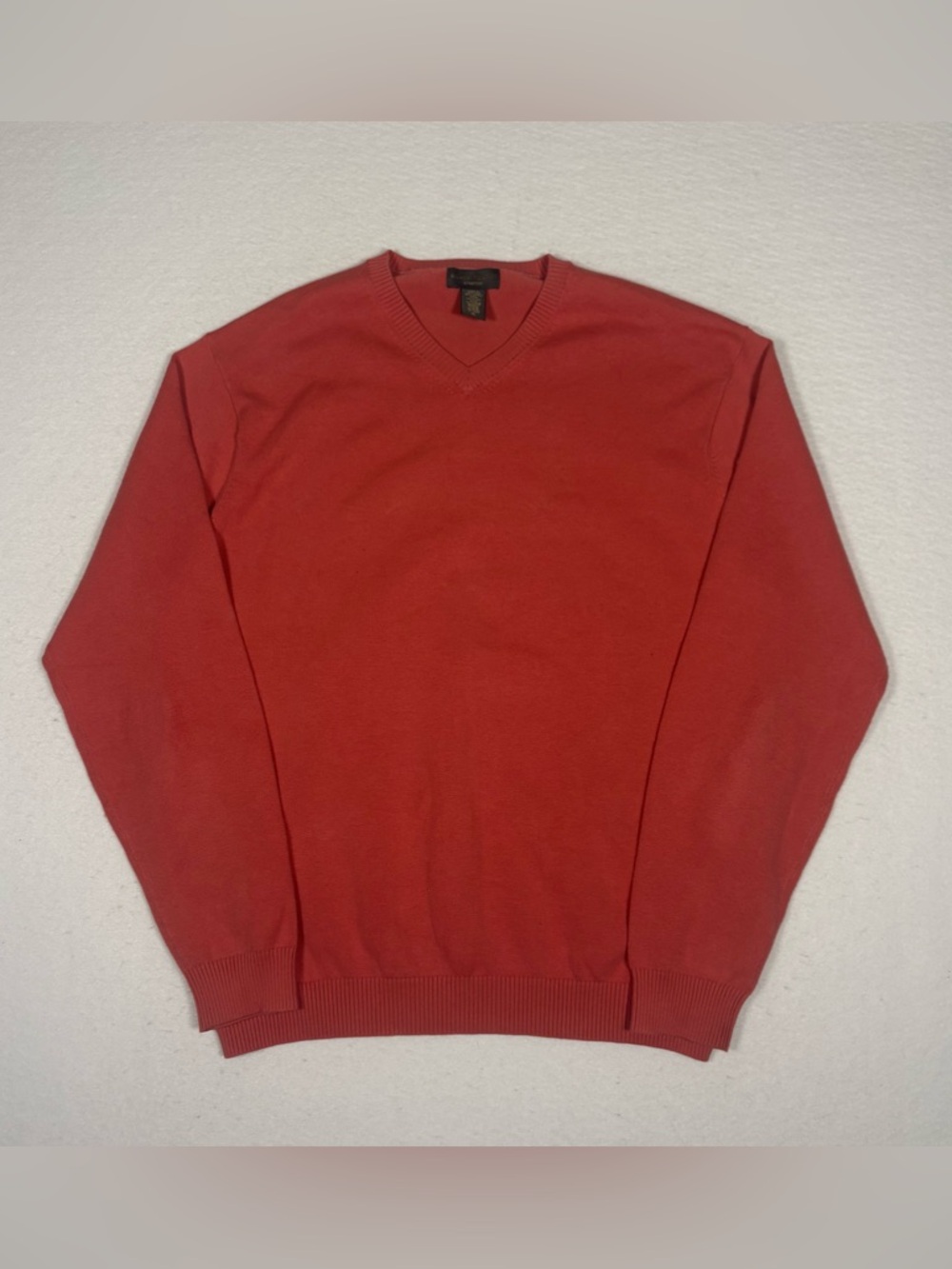 Banana Republic Men's Stretch Fit Peach V-Neck Pullover Sweater Size XL #J0095